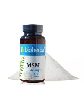 МСМ 560 мг, 100 капсули